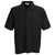 Vantage Men's Black Soft-Blend Double-Tuck Pique Polo