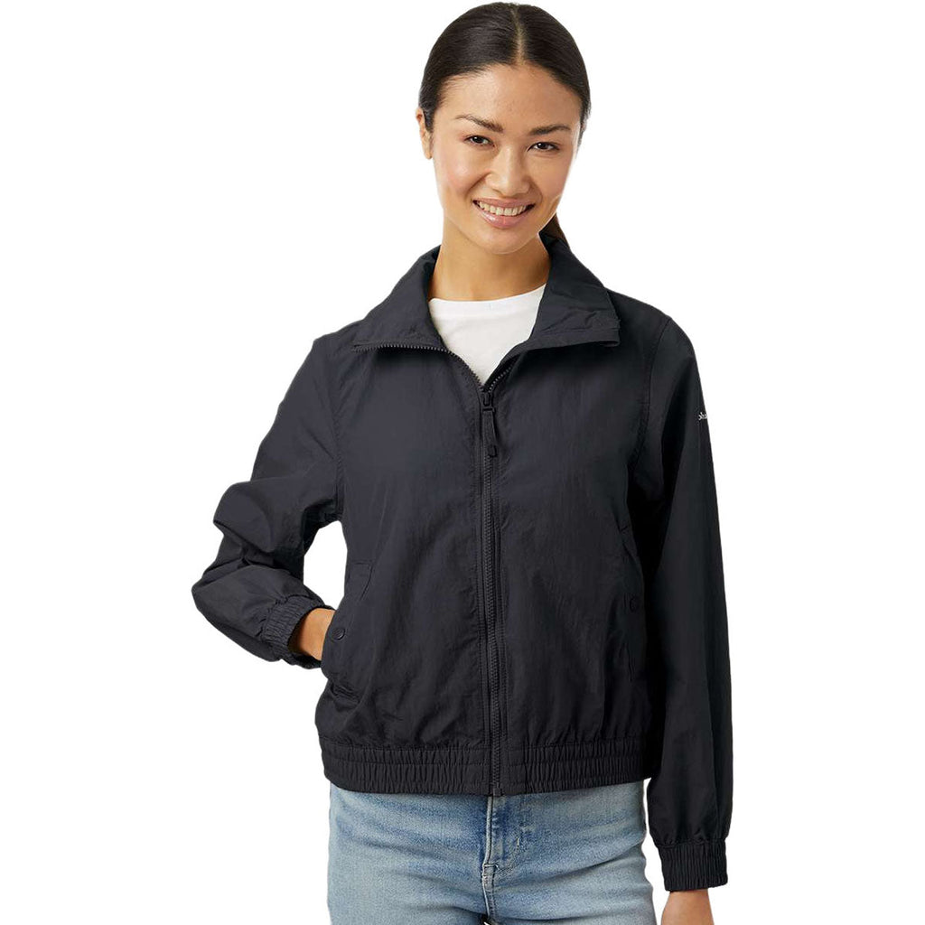 Columbia Women's Black Time Is Right II Windbreaker