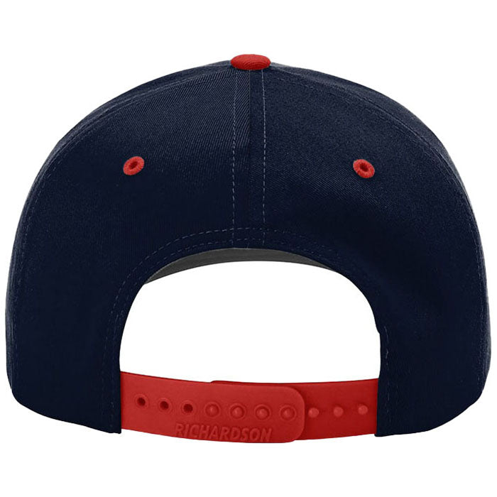 Richardson Navy/Navy/Red Pro Twill Snapback