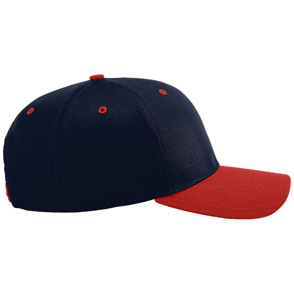 Richardson Navy/Navy/Red Pro Twill Snapback