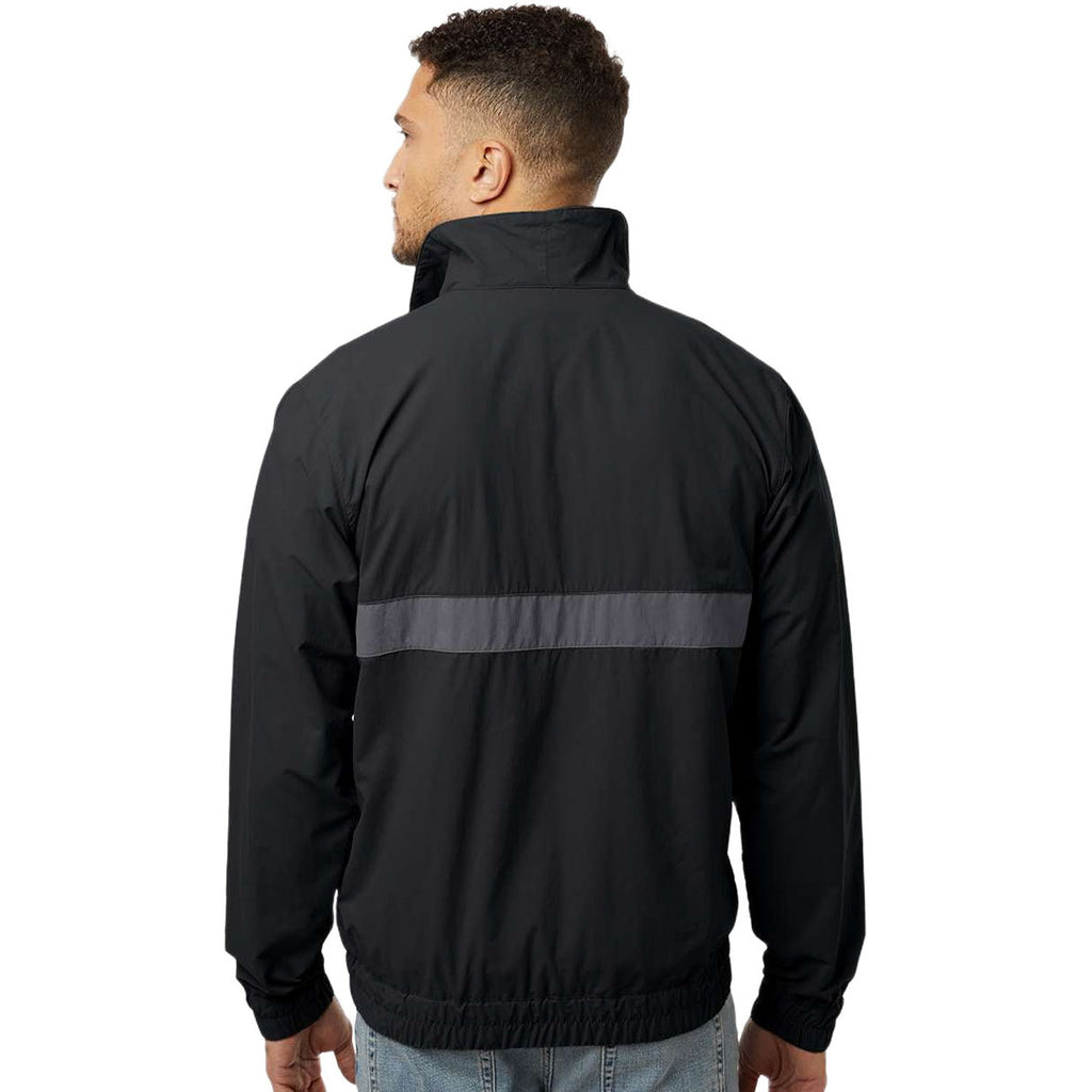 Columbia Men's Black/Shark Spire Valley Windbreaker