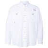 Columbia Men's White PFG Bahama Long Sleeve Shirt