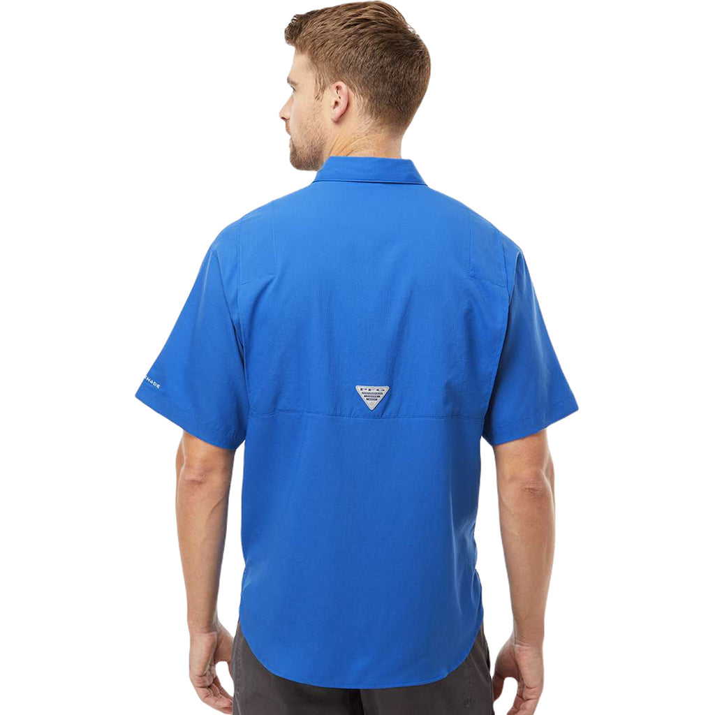 Columbia Men's Vivid Blue PFG Tamiami Short Sleeve Shirt