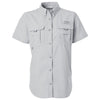 Columbia Women's Cool Grey PFG Bahama Short Sleeve Shirt