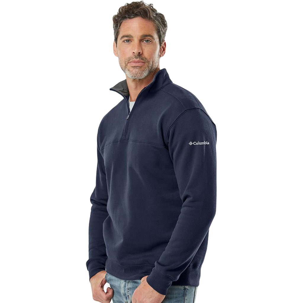 Columbia Men's Collegiate Navy Hart Mountain II Half-Zip Pullover