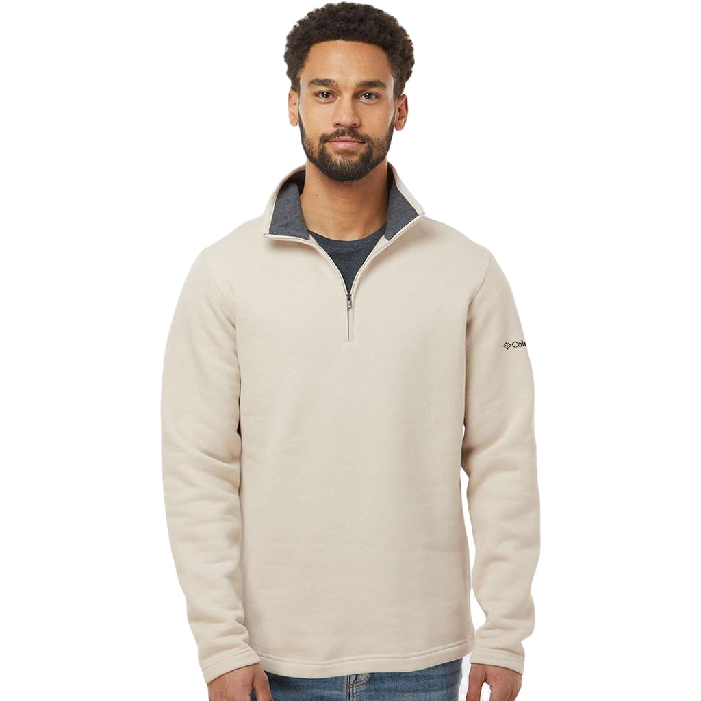 Columbia Men's Dark Stone Heather Great Hart Mountain III Half-Zip Pullover