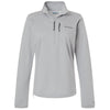 Columbia Women's Columbia Grey Essential Hike Grid Fleece Half-Zip Pullover