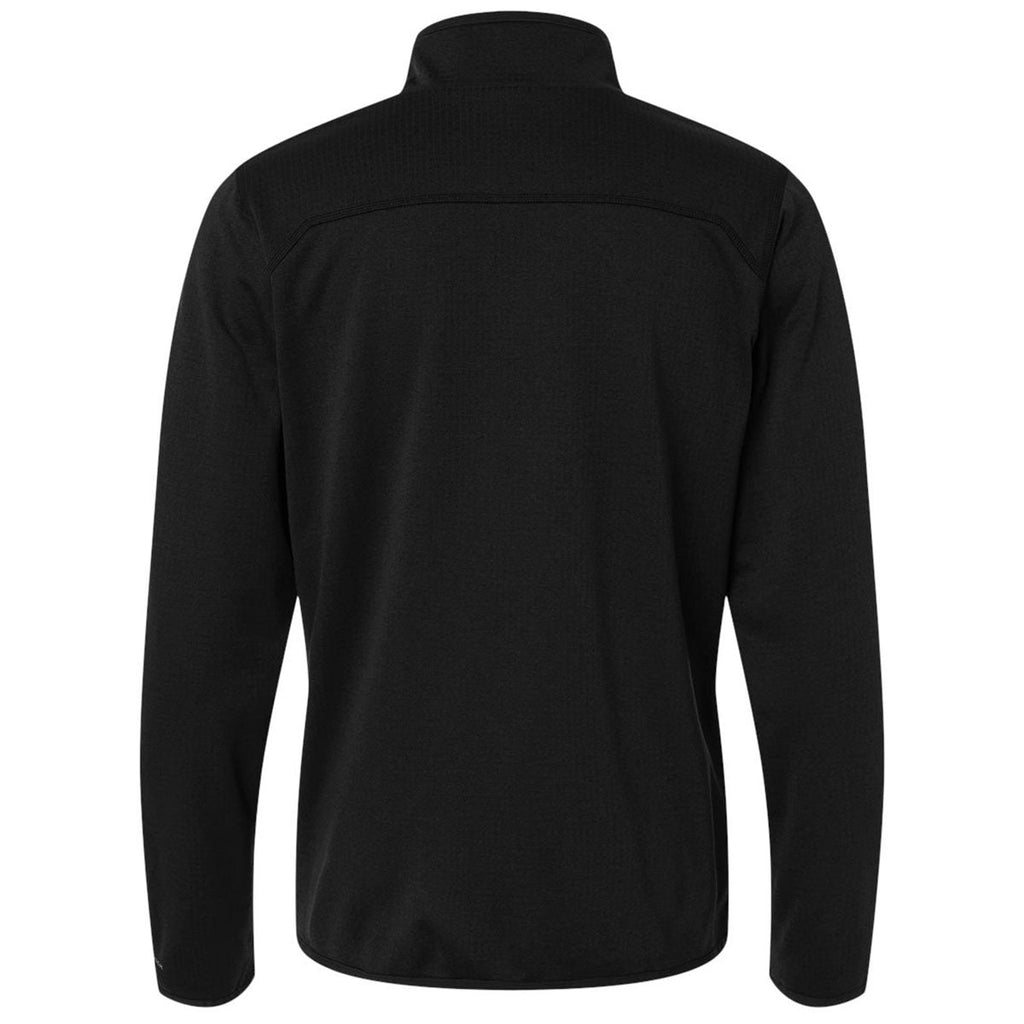 Columbia Men's Black Essential Hike Grid Fleece Full-Zip