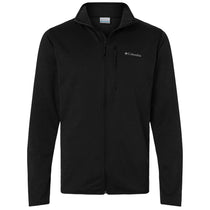 Columbia Men's Black Essential Hike Grid Fleece Full-Zip