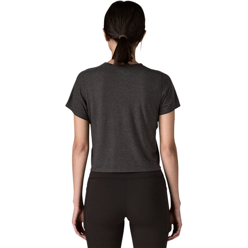 Patagonia Women's Ink Black Capilene Cool Trail Cropped Shirt