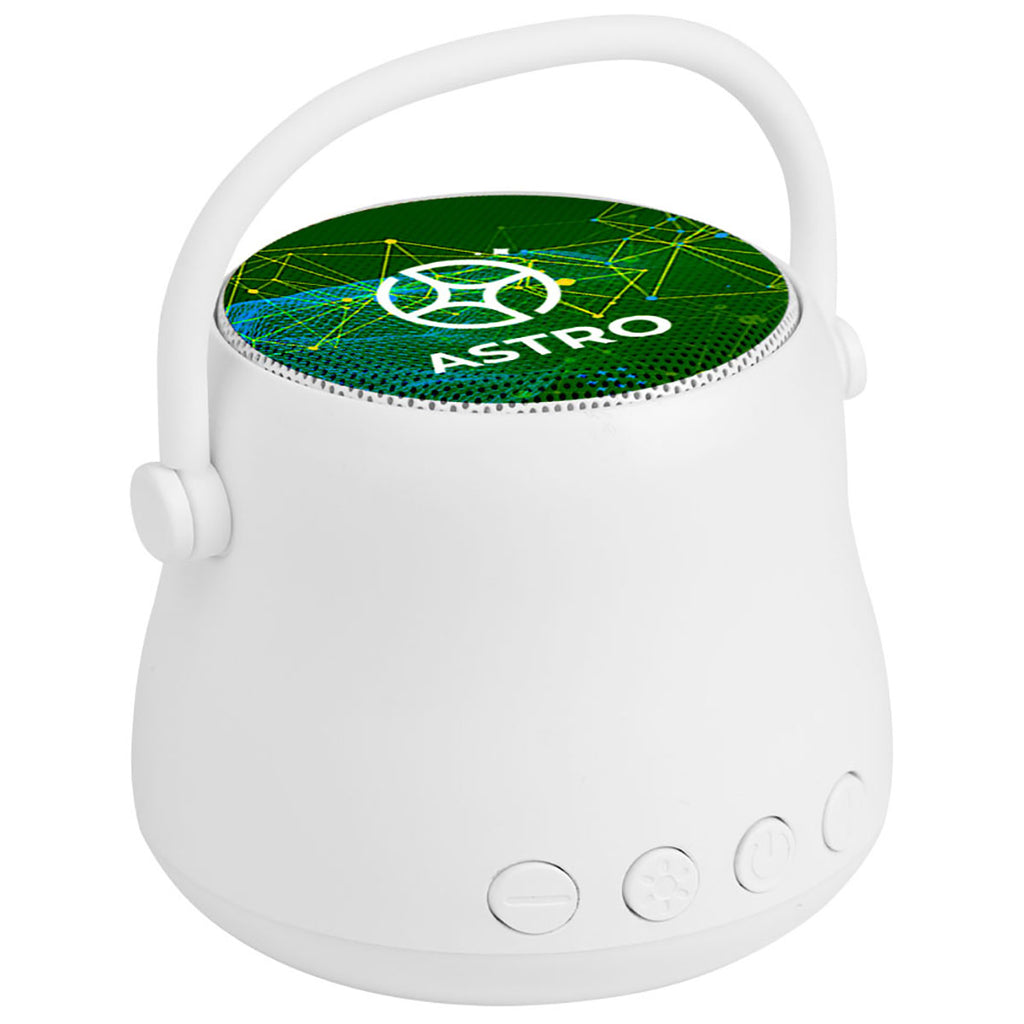 Hit White Sound Wave Light-Up Speaker