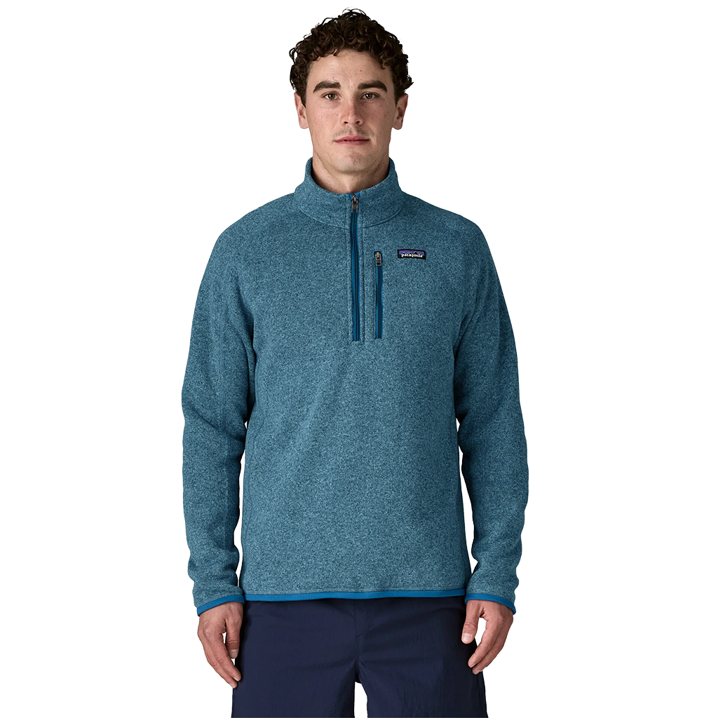 Patagonia Men's Aquatic Blue Better Sweater 1/4 Zip