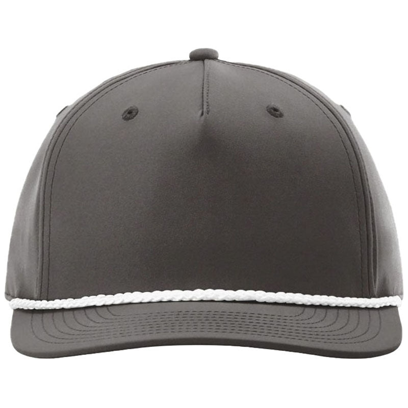 Richardson Dark Grey/White 5-Panel Classic Rope Cap