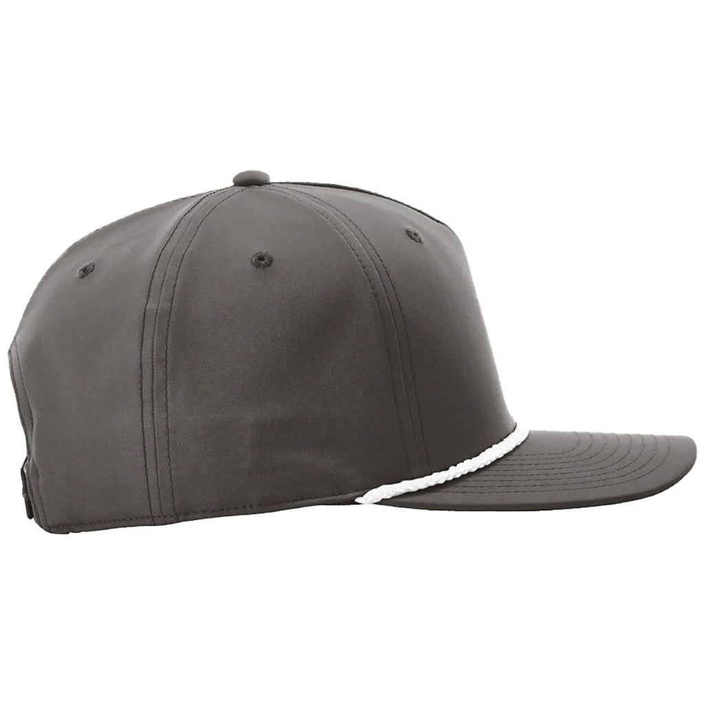 Richardson Dark Grey/White 5-Panel Classic Rope Cap