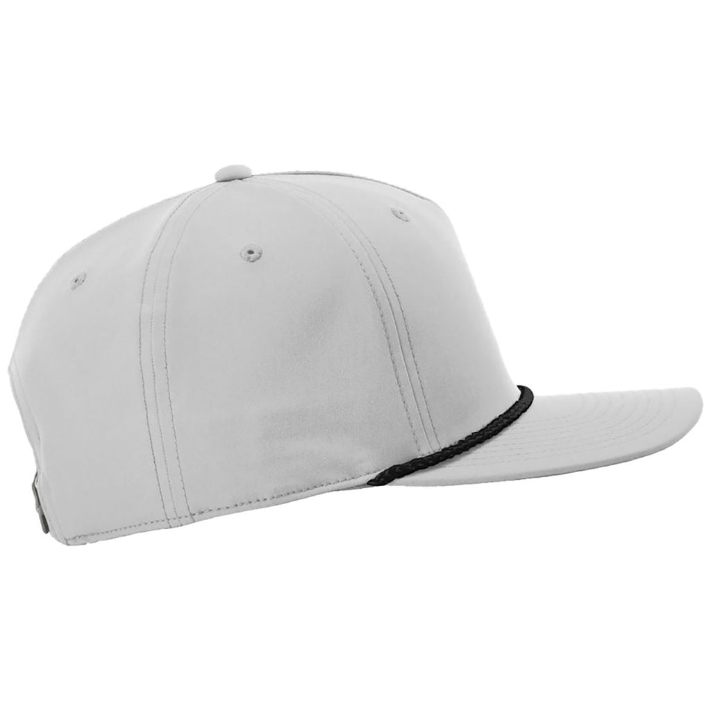 Richardson Light Grey/Black 5-Panel Classic Rope Cap