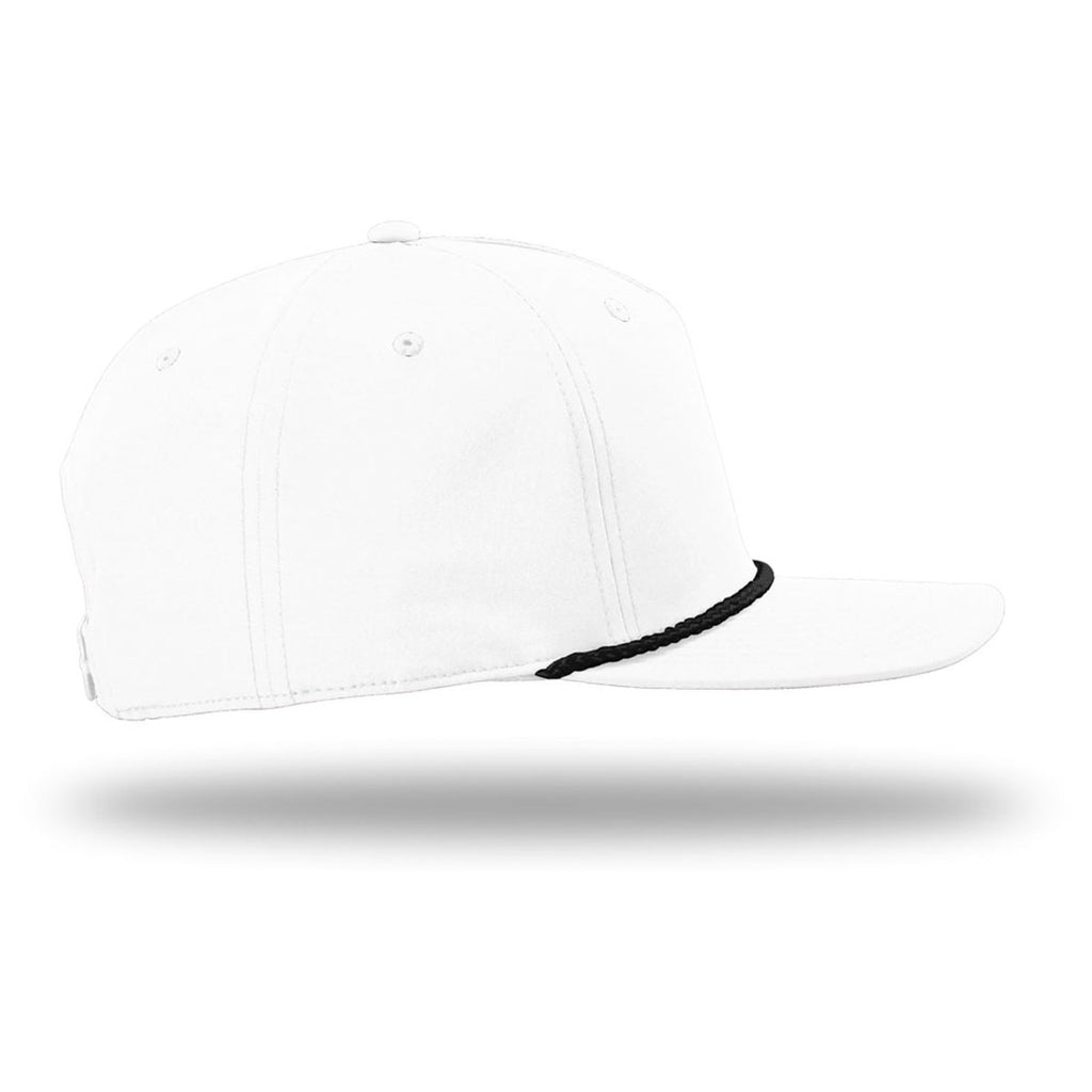 Richardson White/Black 5-Panel Classic Rope Cap