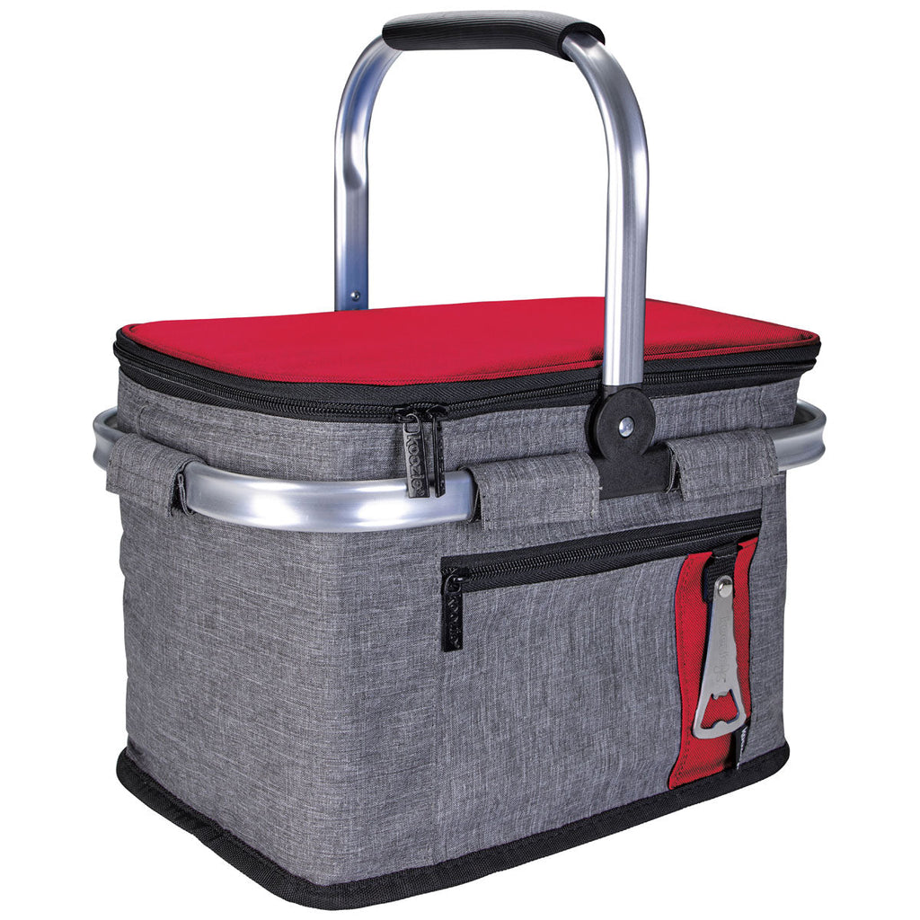 48-Hour Koozie Red Collapsible Picnic Basket