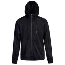 Landway Men's Black Hooded Flash Profleece Hooded Soft Shell Jacket