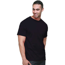 Bayside Men's Black Union-Made Fine Jersey T-Shirt