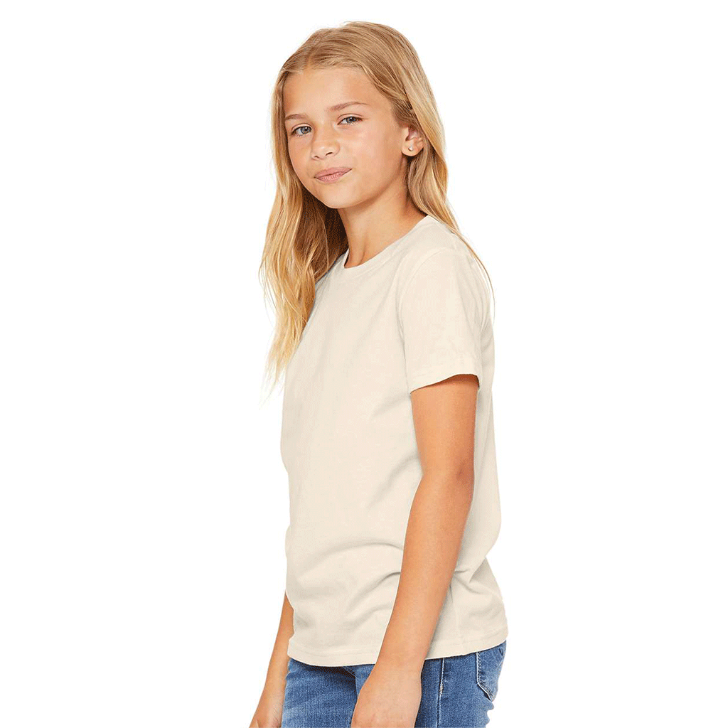 Bella + Canvas Youth Natural Jersey Short-Sleeve T-Shirt