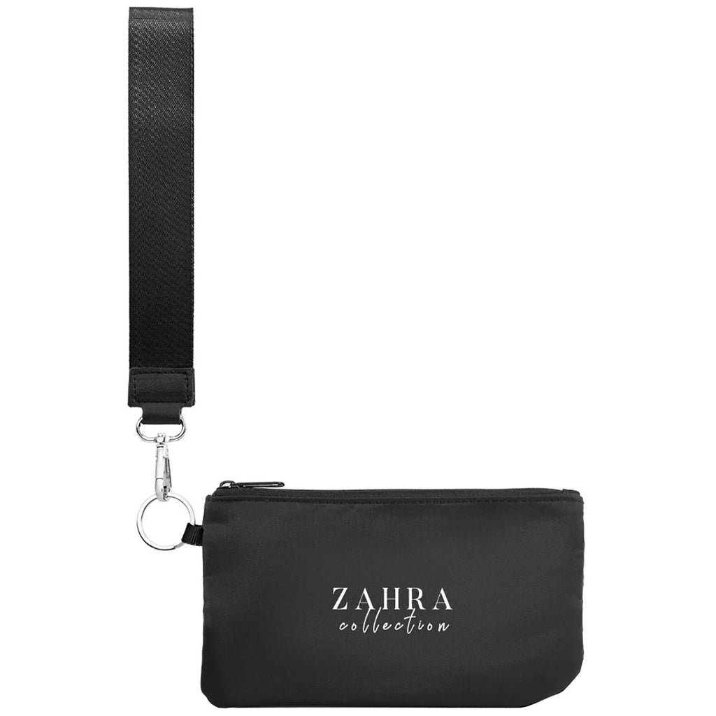 Hit Black Anywhere rPET Wristlet Pouch