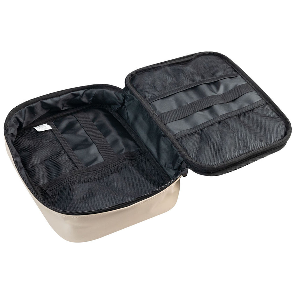 Hit Beige Hudson Rpet Leatherette Tech Organizer