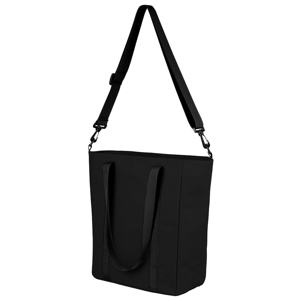 Hit Black Hudson rPET Leatherette Computer Tote Bag