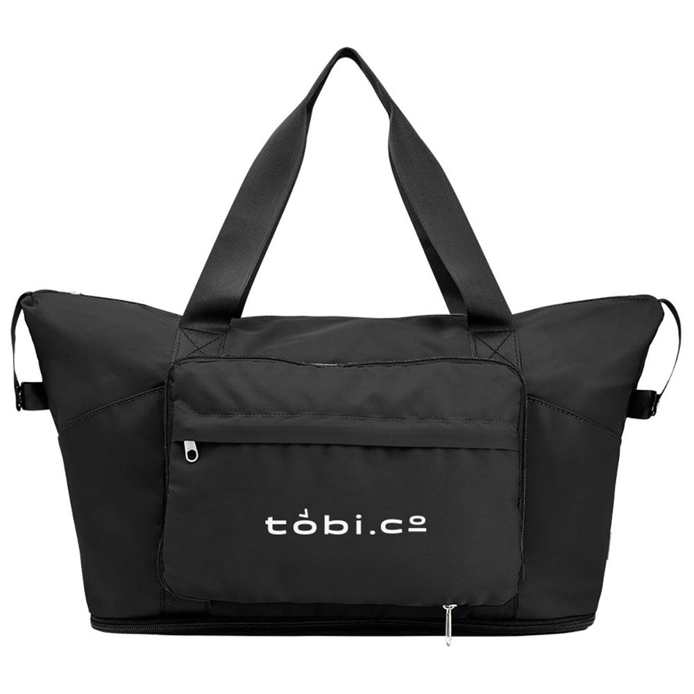 Hit Black Anywhere rPET Expandable Duffel Bag