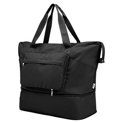 Hit Black Anywhere rPET Expandable Duffel Bag