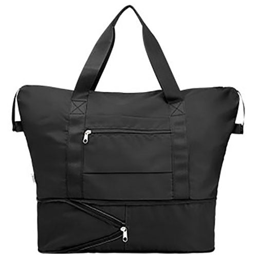 Hit Black Anywhere rPET Expandable Duffel Bag