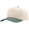 Richardson Cream/Cream/Dark Green Full Fabric 5-Panel Champ