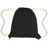 Hit Black Arden Recycled Cotton Drawstring Bag