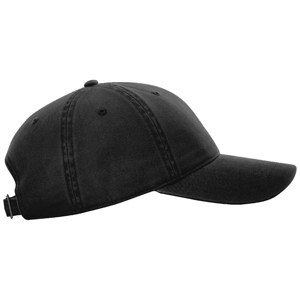 Richardson Black Peached Cotton Twill