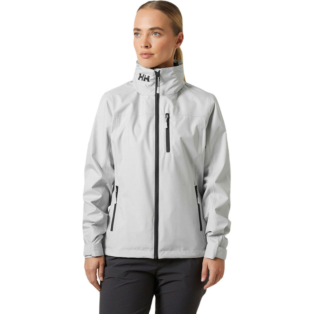 Helly Hansen Women's Grey Fog Crew Hooded Jacket 2.0