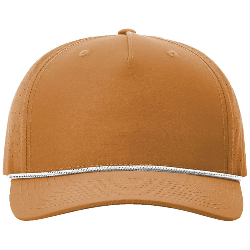 Richardson Clay/White Black Laser Perf Performance Rope Cap