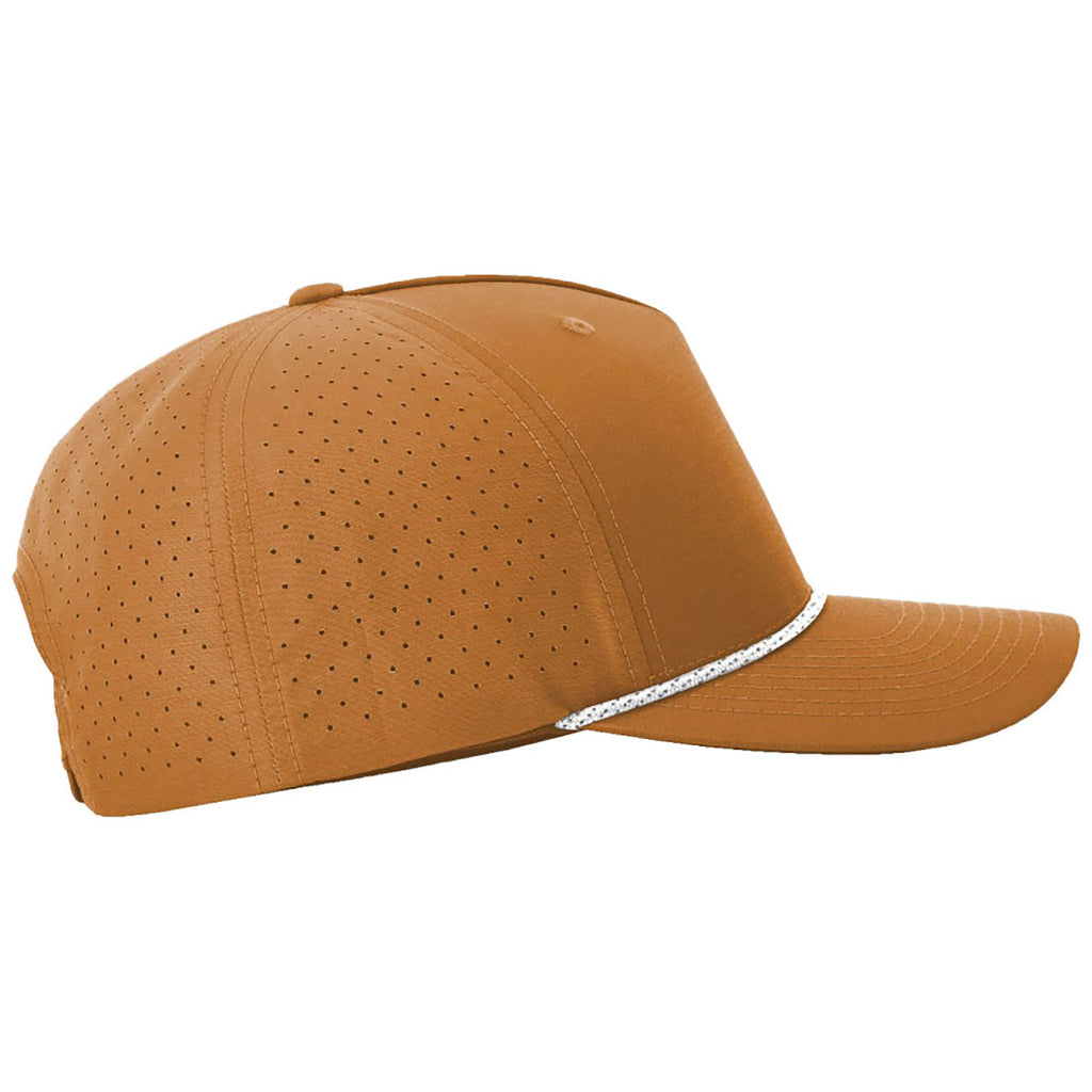 Richardson Clay/White Black Laser Perf Performance Rope Cap