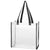 Hit Clear with Black Trim Clear Tote Bag