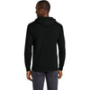 Jerzees Classics Unisex Black Ink Cotton Long Sleeve Hooded T-Shirt