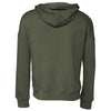 Bella + Canvas Unisex Military Green Sponge Fleece Pullover Hoodie