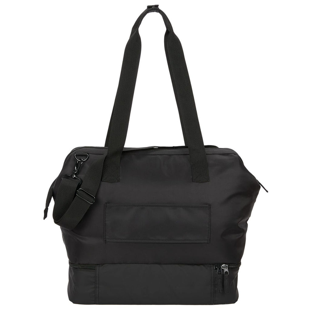 Leed's Black Daybreak Recycled Weekender Tote