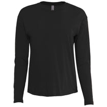 Next Level Apparel Women's Black Relaxed Long Sleeve T-Shirt