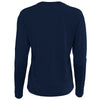 Next Level Apparel Women's Midnight Navy Relaxed Long Sleeve T-Shirt