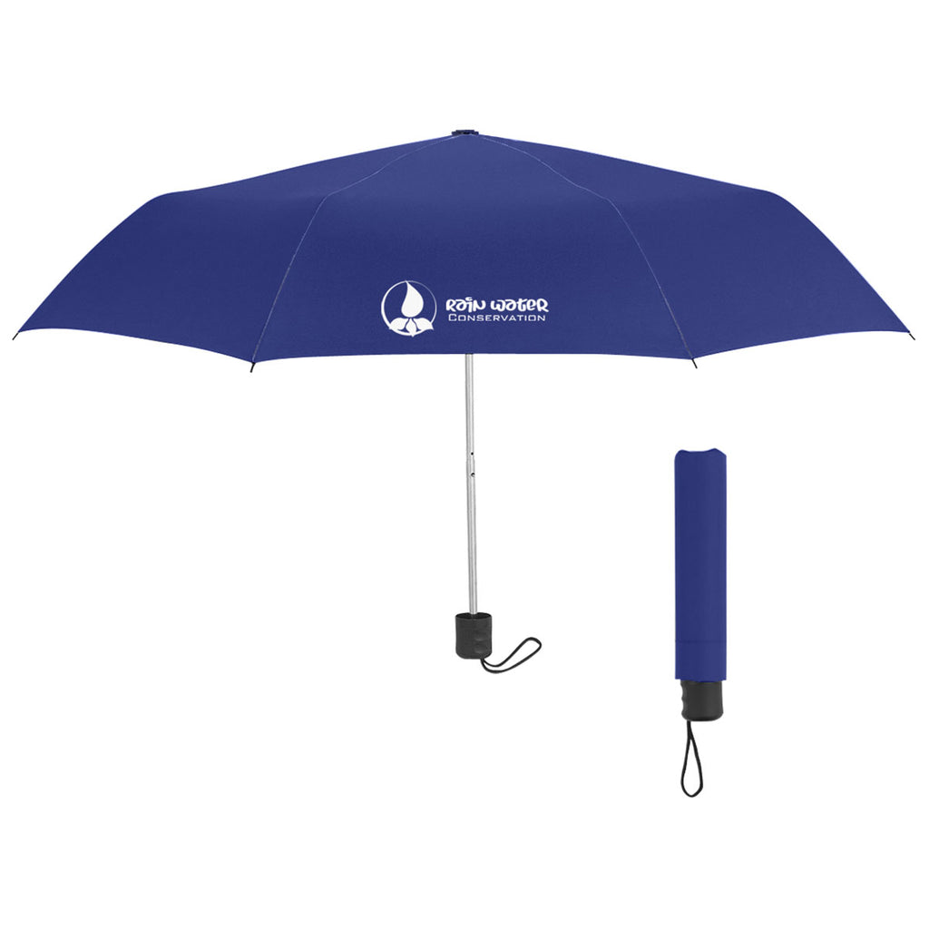 Hit Navy 42" Arc Budget Telescopic Umbrella