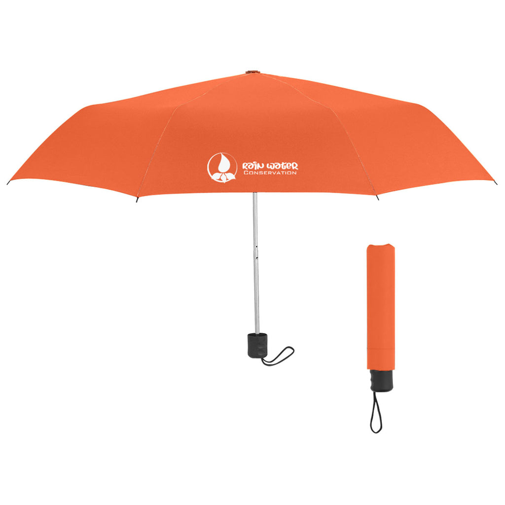 Hit Orange 42" Arc Budget Telescopic Umbrella