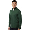 AllPro Men's Forest Green Pro-Lock Performance Quarter-Zip Pullover