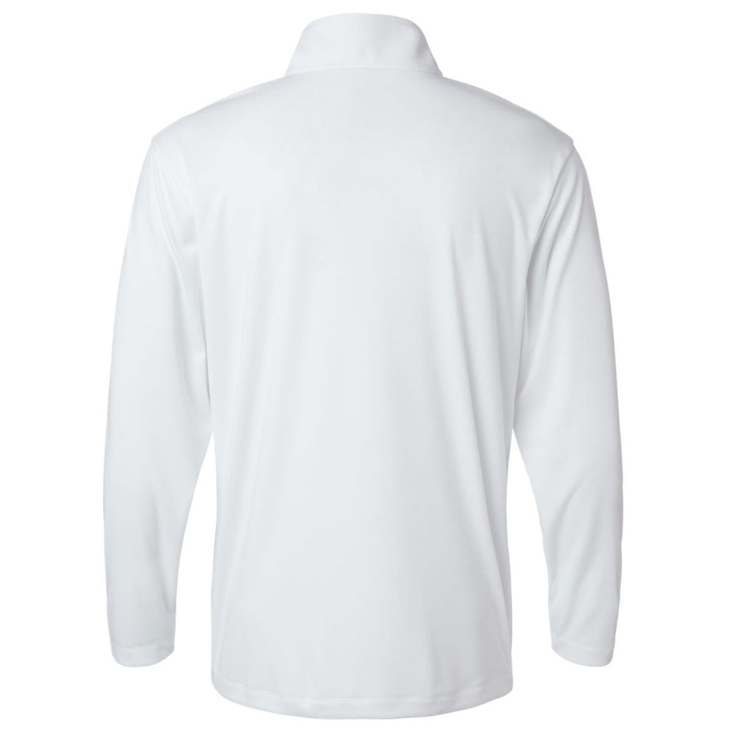 AllPro Men's White Pro-Lock Performance Quarter-Zip Pullover