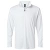 AllPro Men's White Pro-Lock Performance Quarter-Zip Pullover