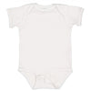 Rabbit Skins White Infant Fine Jersey Bodysuit