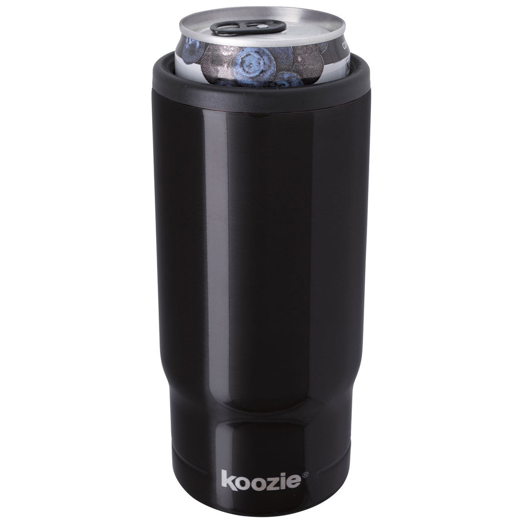 48-Hour Koozie Black Slim Triple Vacuum Tumbler - 15 oz