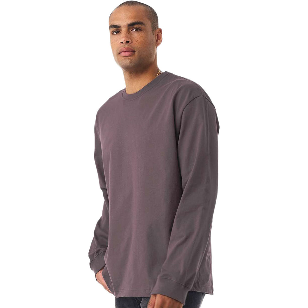Bella + Canvas Men's Purple Storm 7.5 oz Heavyweight Long Sleeve Tee